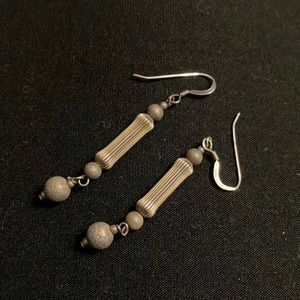 Sterling and metal earrings